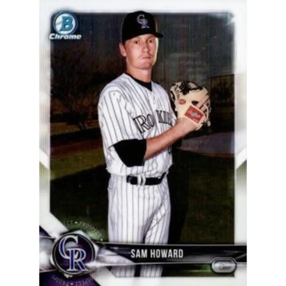 2018 Bowman Chrome Prospects Sam Howard BCP109 Colorado Rockies